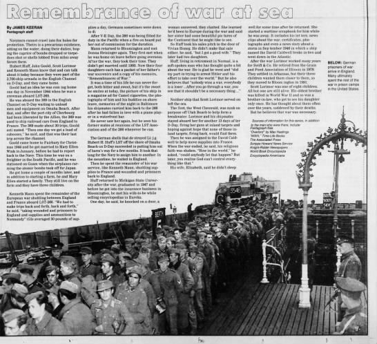 Remembrance of war at sea